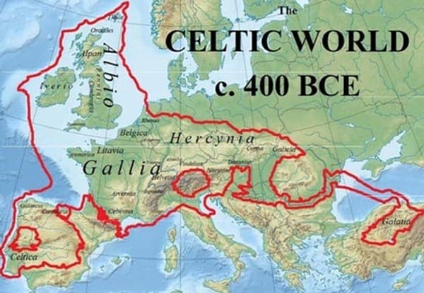 Celtic world map