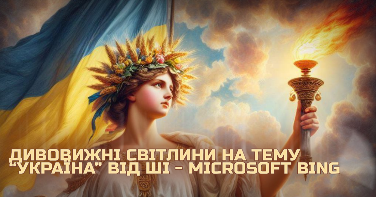 Унікальні зображення про Україну від штучного інтелекту Bing AI